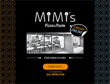 Tablet Screenshot of mimispizza.com.au